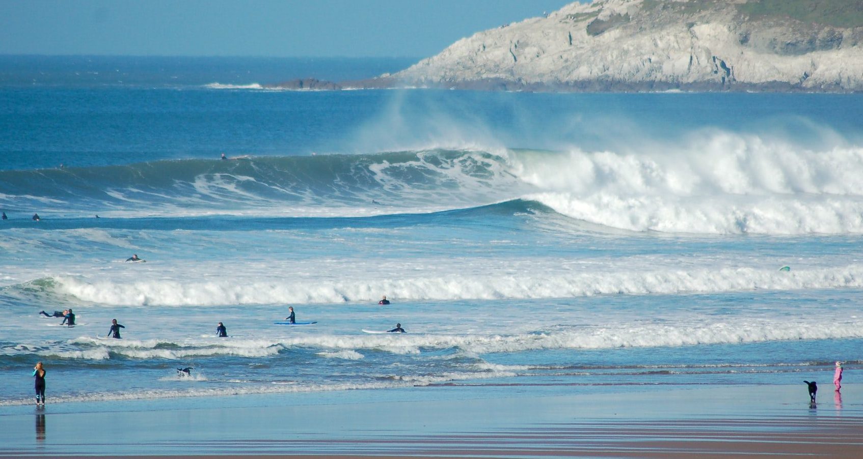 Woolacombe Beach Surfing in Devon
