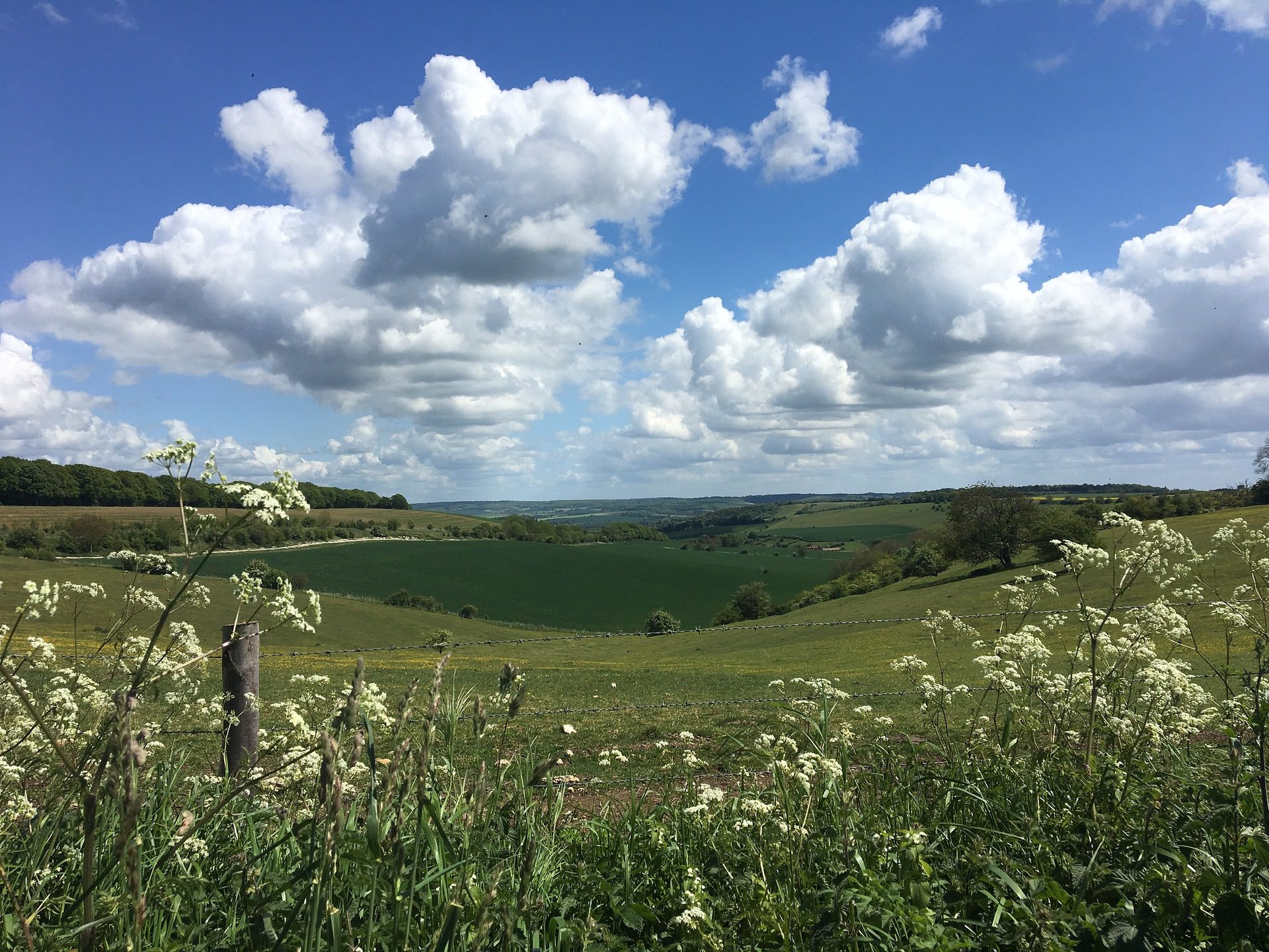 The ridgeway hike countryside