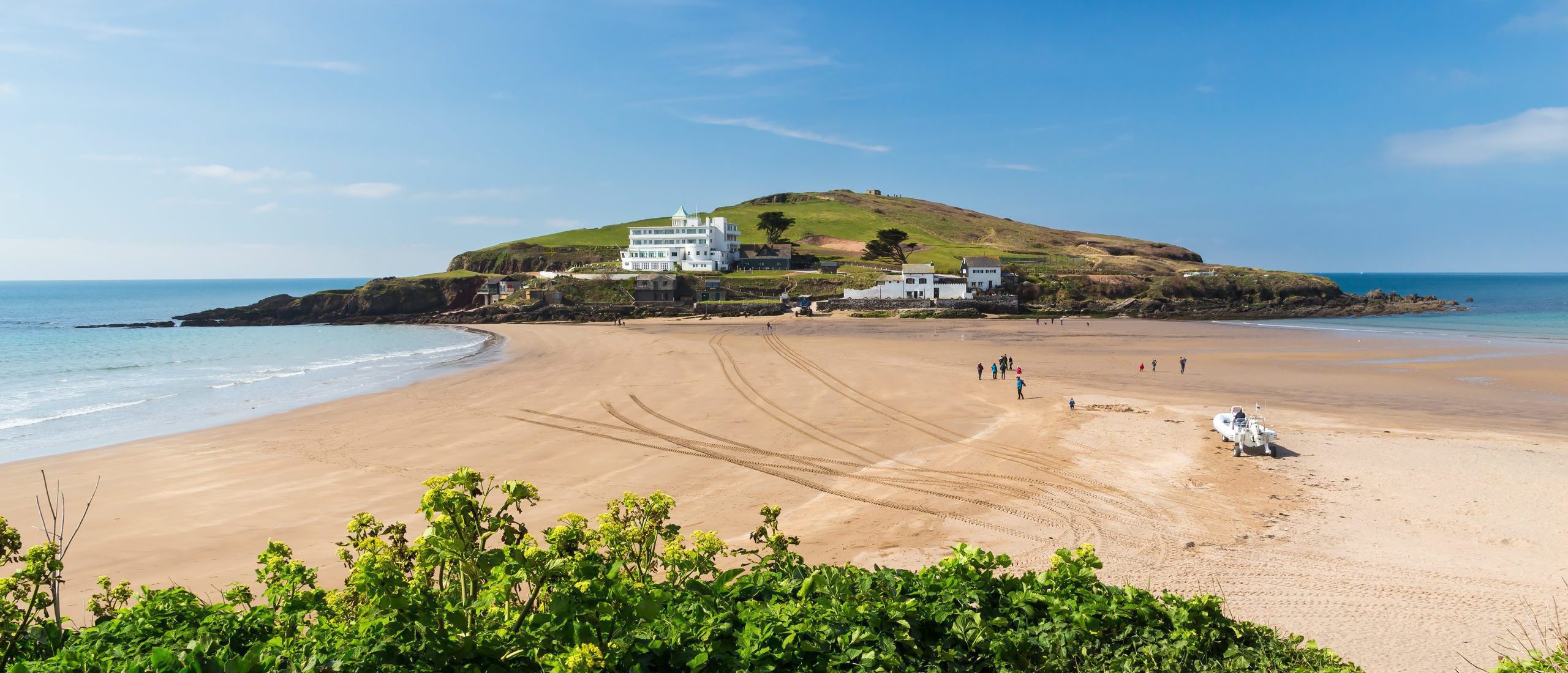Bigbury Beach Surfing in Devon