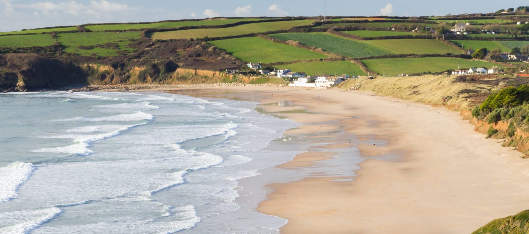 Praa Sands Surfing in Cornwall