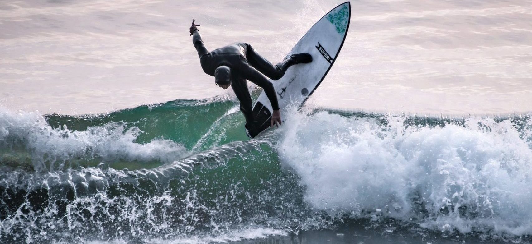 Manorbier Beach Surfing in Wales