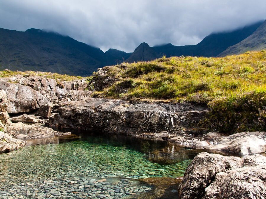 Wild Swimming at the Fairy Pools, Isle of Skye