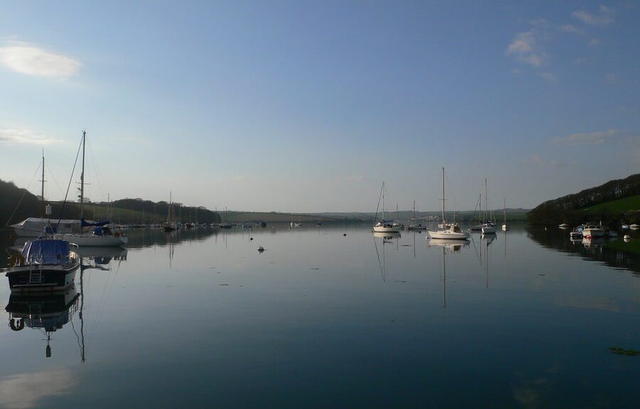 Paddleboarding on the Salcombe Estuary, Devon